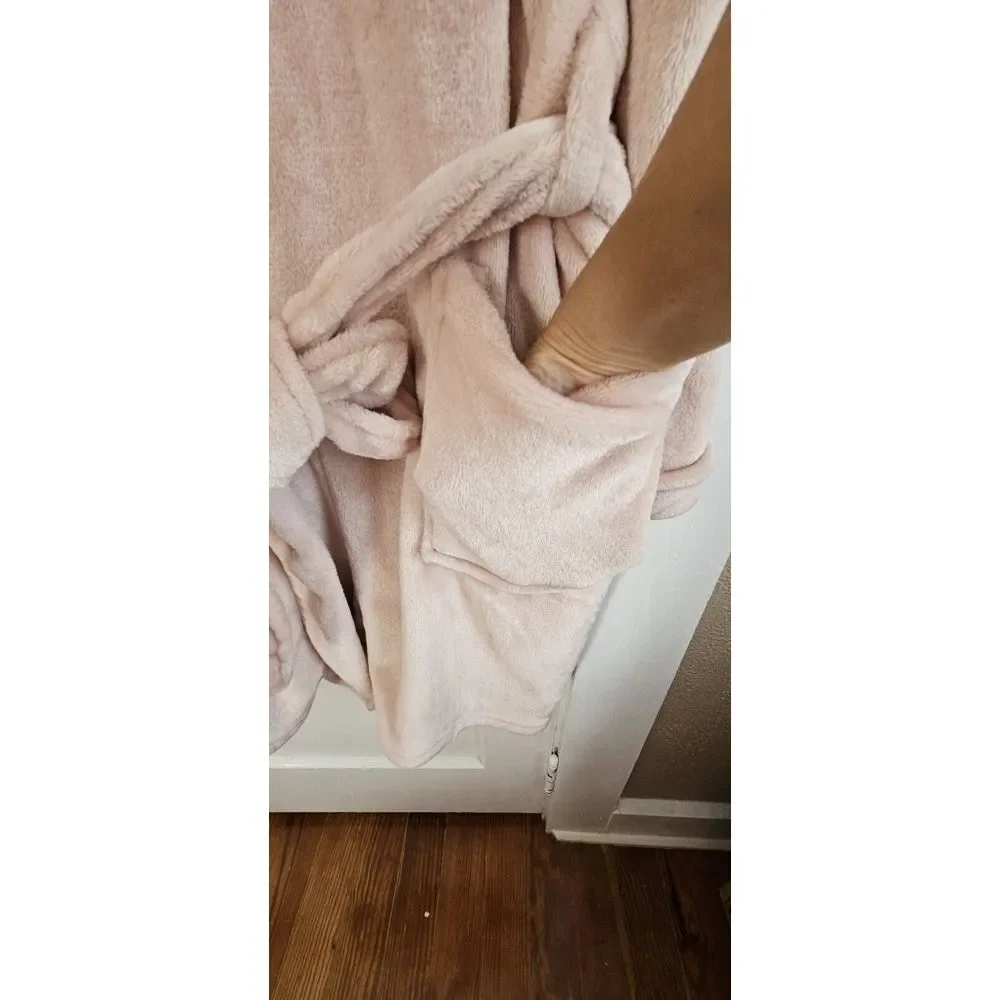 GOLD COAST always in style women pale pink plush soft Robe size‎ S/M